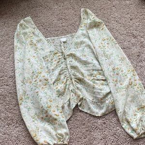 H&M Bell Sleeve Blouse